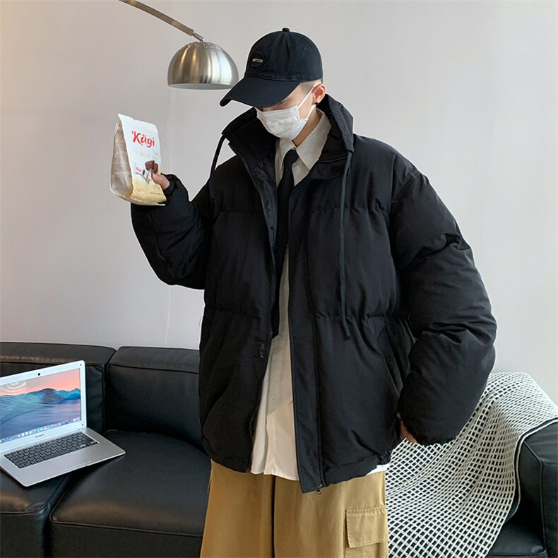 冬季ins立领加厚工装服百搭保暖衣宽松男袄外套W2205-P80,男装棉衣,星座512-4