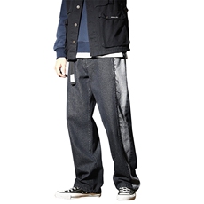 5063-243新款刺绣日系阔腿裤青少年宽松大码，男装牛仔裤，星座304A-1