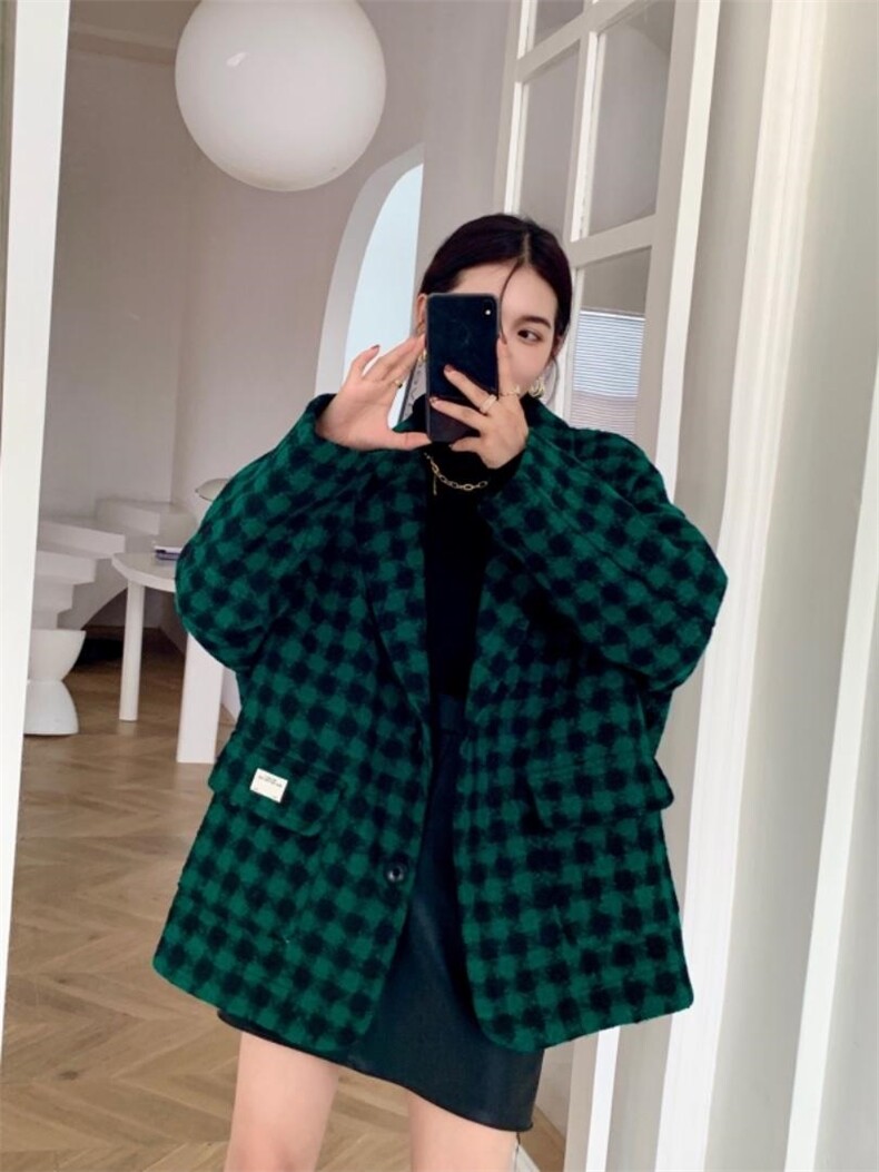 R9953款羊毛大衣日韩版宽松百搭款，其它，衣宫主