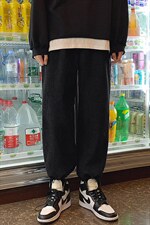 运动风2021加绒九分休闲裤潮流百搭长裤 TY040-1-P35加绒批40图片