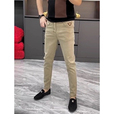 男士水洗牛仔裤春季新品欧货纯色休闲裤修身显瘦小直脚裤，男装休闲裤，星座506A