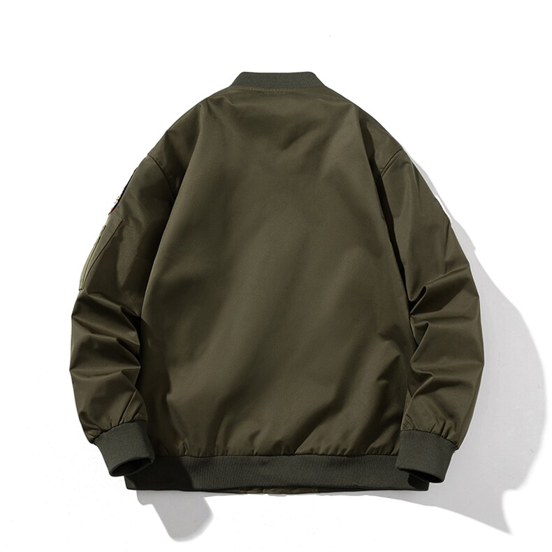 现货欧美街头刺绣飞行员外套秋冬季潮牌机车夹克棉衣棒球服情侣,男装棉衣,电商A105