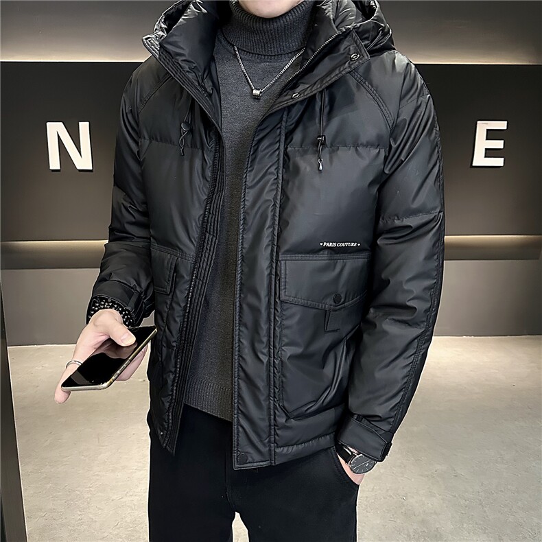 M-4XLB3533436P195黑2025标年连帽冬季男士羽绒服加厚外套,男装羽绒服,电商B353