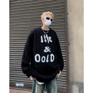 毛衣男冬季2024新款慵懒风加厚保暖针织衫宽松潮毛线衣外套MY862,潮鞋搭配公众号图片