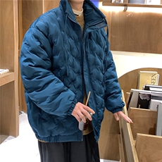 定制面料棉衣男港风半高领棉服男外套男8707P125控168，男装棉衣，星座226-1