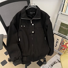 美式底特律工装夹克男春新款潮牌宽松休闲小众解构外套W6476-P92，男装夹克，星座412-2