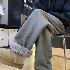 羊羔毛棉裤男冬季加绒加厚纯色保暖休闲裤K3703-B315-特P40控78，男装休闲裤，电商B315