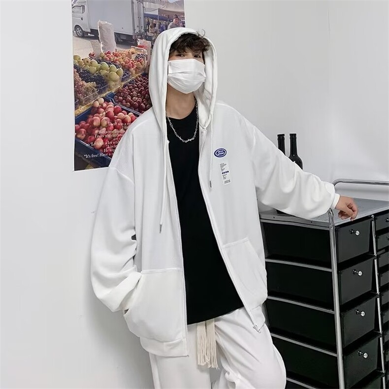 套装男韩版开衫卫衣连帽2023秋冬新款ins宽松百搭两件套W3044-P55,男装休闲套装,星座412-3