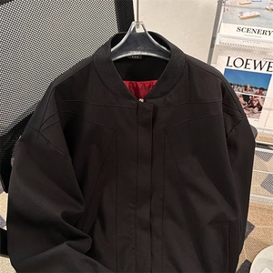棒球服外套男款春秋季痞帅高级感工装飞行员夹克男生1115 P70图片