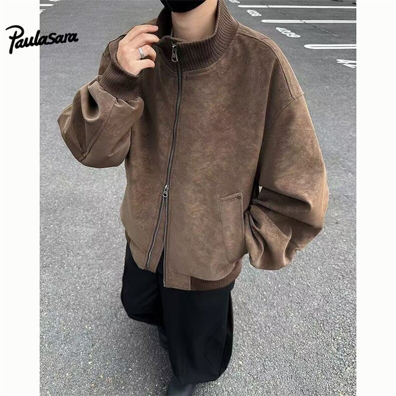 现货！！象牙白高级感立领三防夹克外套R908-P85,男装夹克,星座1005-6