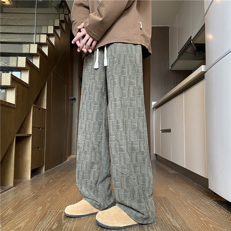 26新款灯芯绒潮流美式百搭设计感宽松休闲裤B315-K125-特p35控68,男装休闲裤,电商B315
