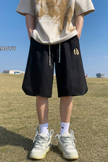 XZ616夏季新款麂皮绒发泡字母休闲短裤五分裤TY817P45控55，男装休闲裤，星座512A（原616）