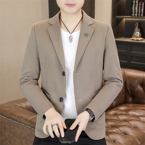 纯色单西新款冬季男士纯色两粒扣毛呢西服XZ613B-5238-P90，男装西服，星座613B