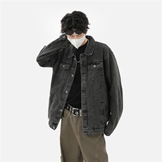 xz905-2-JK123#P70-（控108）春季美式高街休闲牛仔外套，男装工装外套，星座905-2