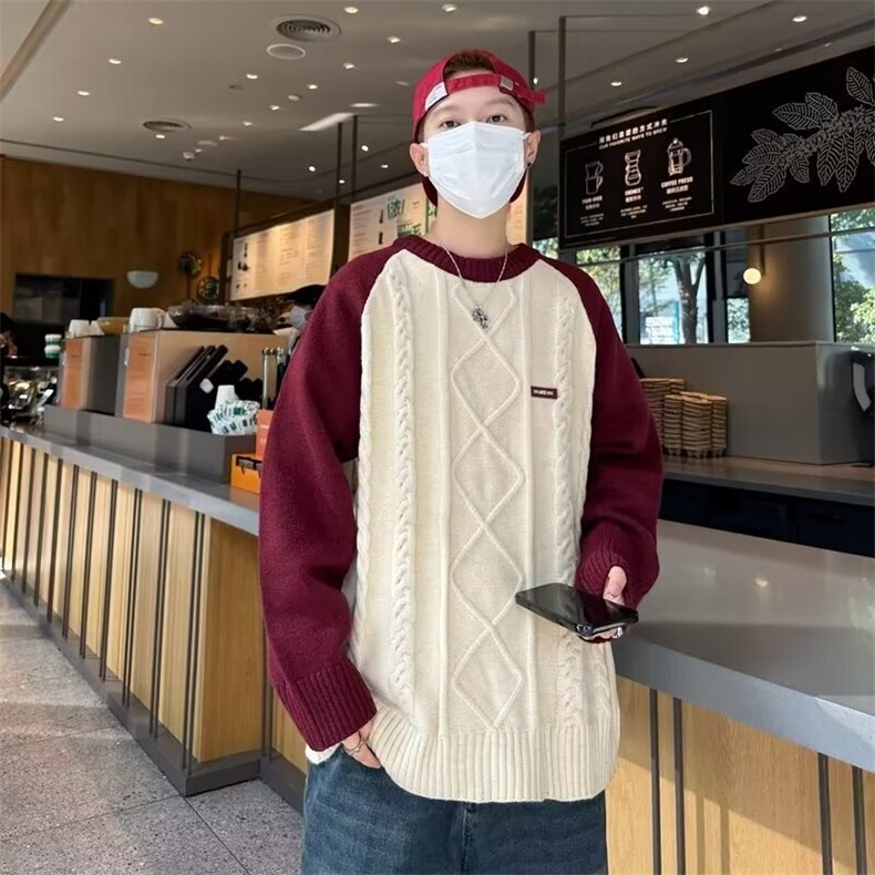 B299P48秋冬新款男女同款宽松毛衣外套男装上衣,男装针织衫/毛衣,星座512-6