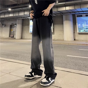 美式ins高街小众渐变色吊染直筒牛仔裤TD11-P40图片
