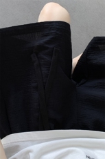 8XL-M特大码复古短裤高级男休闲五分裤透气沙滩裤纯色DK1536P35，男装牛仔裤，电商D206-1