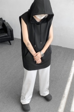 M-8XL特大码冰丝速干连帽背心男篮球运动无袖健身服坎肩TDX315P35，男装背心/马甲，电商D206-1