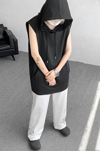 M-8XL特大码冰丝速干连帽背心男篮球运动无袖健身服坎肩TDX315P35图片
