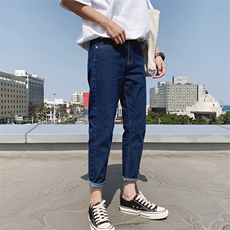 2021春男牛仔裤小脚牛仔情侣女九分休闲裤27-36码，男装牛仔裤，星座1013-1