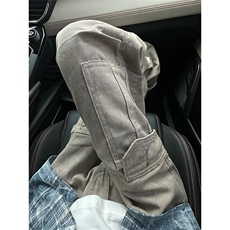 【有货的】杏色扎染工装裤男美式复古大口袋裤子G810PP-特P58，男装工装外套，星座1007（原301D）