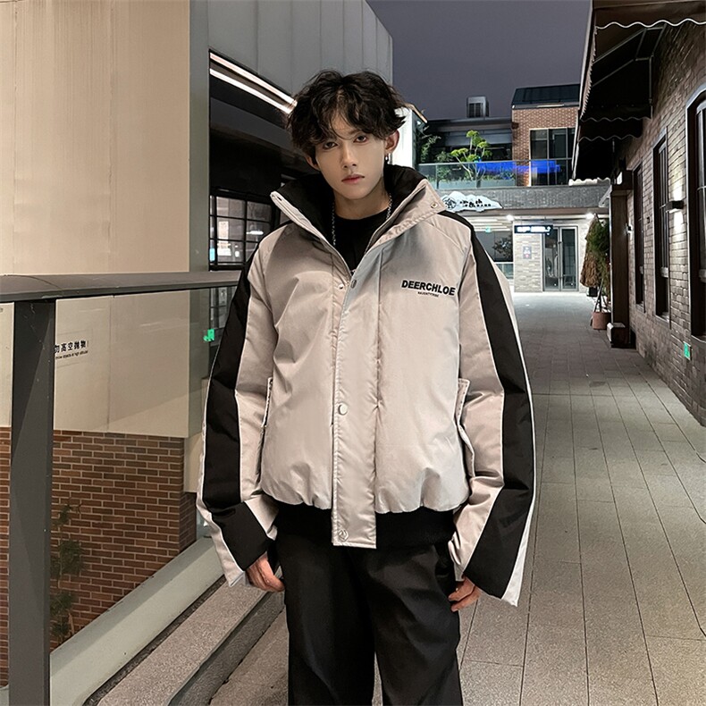405A  美式高街撞色短款棉服加厚立领面包服  MY24919-P125控158图片