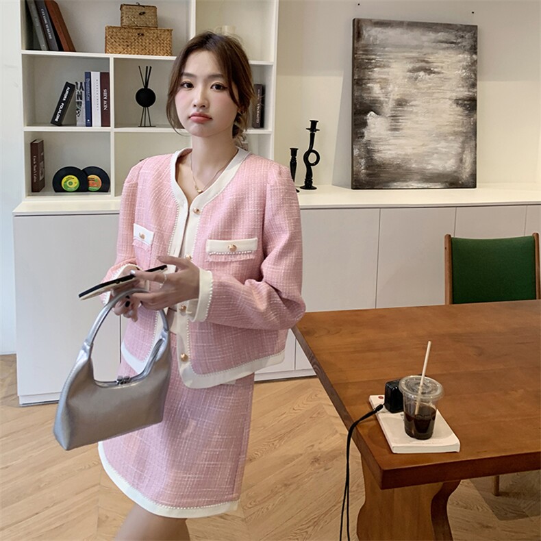 秋装新款小香风套裙B191-1159-P185K238图片