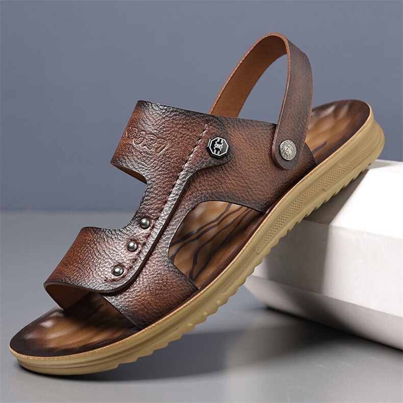 X5024-p115凉鞋男2025新款夏季外穿凉拖鞋男士软沙滩鞋，男鞋凉鞋，星座1407-3