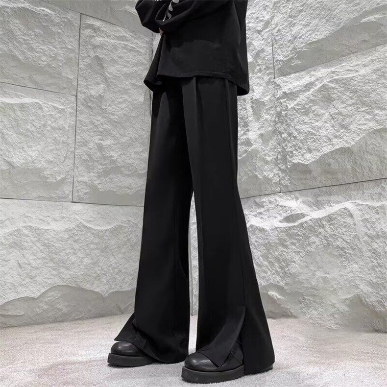 休闲西裤男春夏微喇阔腿西装裤气质潮流新款，男装西裤，星座410-7