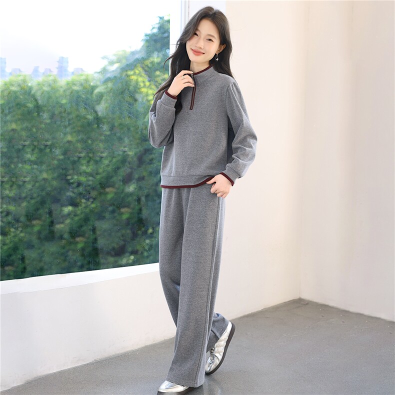 妈妈秋装休闲卫衣两件套新款洋气时尚中老年运动服套装女春秋宽松,女装套装/套裙,涵誉