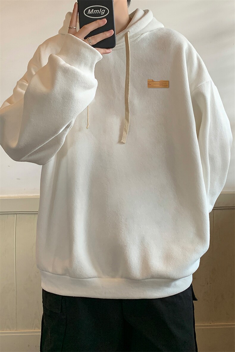 纯棉连帽卫衣男大码运动帽衫宽松薄WY2293-P35,男装卫衣,电商A040