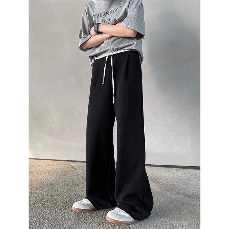 06春夏新款双腰头设计休闲拖地裤宽松垂感西裤XZ211-1-K2425-P50，男装西裤，星座211-1