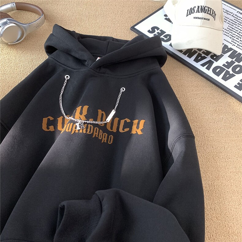 主推大高街植绒连帽卫衣常规B386-DB26-特批55-控88，男装卫衣，电商B386