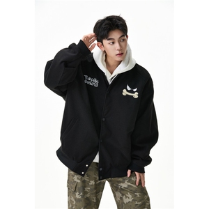 美式趣味刺绣插肩袖棒球服外套   WT2520-P90-控158图片