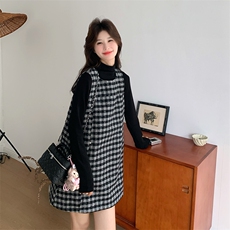 新款已出货格子背心裙两件套2C007-2603-P175-K288，女装套装/套裙，2C007