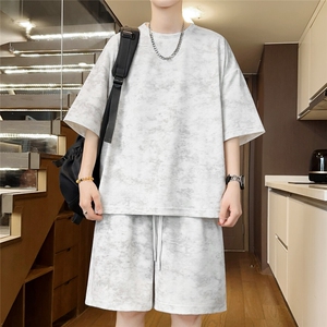 光版二开男士休闲套装运动扎染一套夏季透气A266-ZRYLTZ001-P50图片