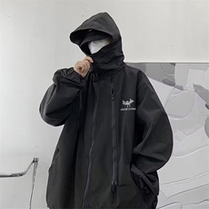 机能冲锋衣棉服男款秋冬季工装棉衣外套美式潮牌连帽棉袄，男装夹克，星座1210-1