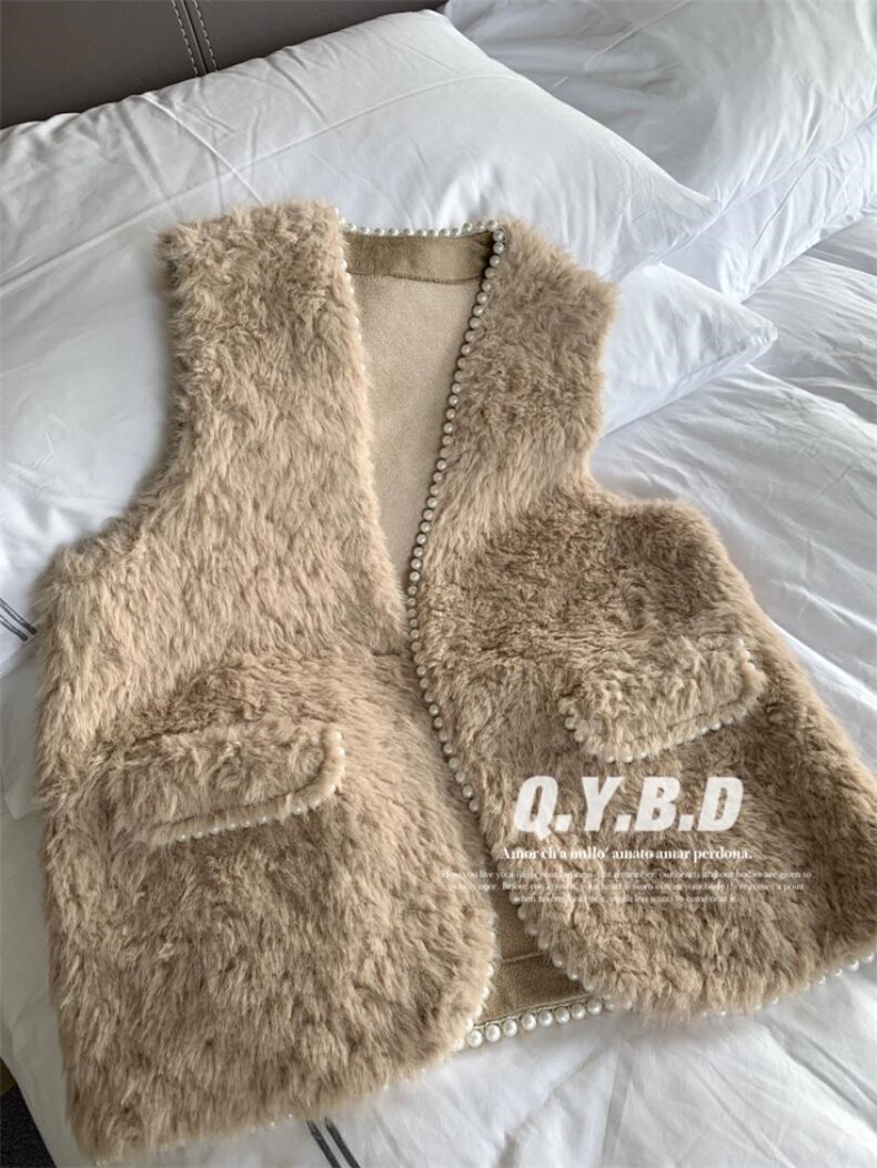 皮毛马甲，女装马甲，倩衣百度