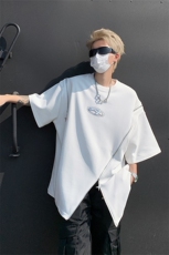 男装不规则解构拉链短袖T恤24夏季新款圆领上衣XZ514-2-20248-P58，男装T恤，星座514-2(原B239)