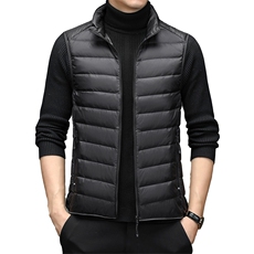 新款2023冬季商务休闲羽绒服中年男立领马甲外套男YL22003-P145，男装背心/马甲，电商B212（原钱塘6029）