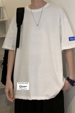 DX17062-P20纯棉短袖t恤男大码半袖打底衫宽松体恤衫港风，男装T恤，电商A040