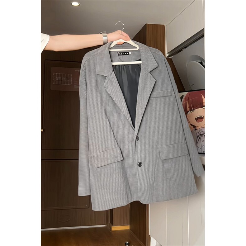 宽松纯色小西装男士西服外套KD401-P55图片