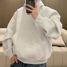 抖音得物二开26春装美式高街短款廓形连帽卫衣男女外套LM01，女装短外套，电商A486