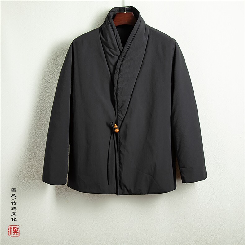 秋冬新款风男装改良新中式汉服棉衣外套HM19P130,男装棉衣,钱塘802