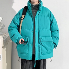 冬上新加棉加厚棉服学生简约立领棉衣外套男女8349-P115控价158，男装棉衣，电商A441-1