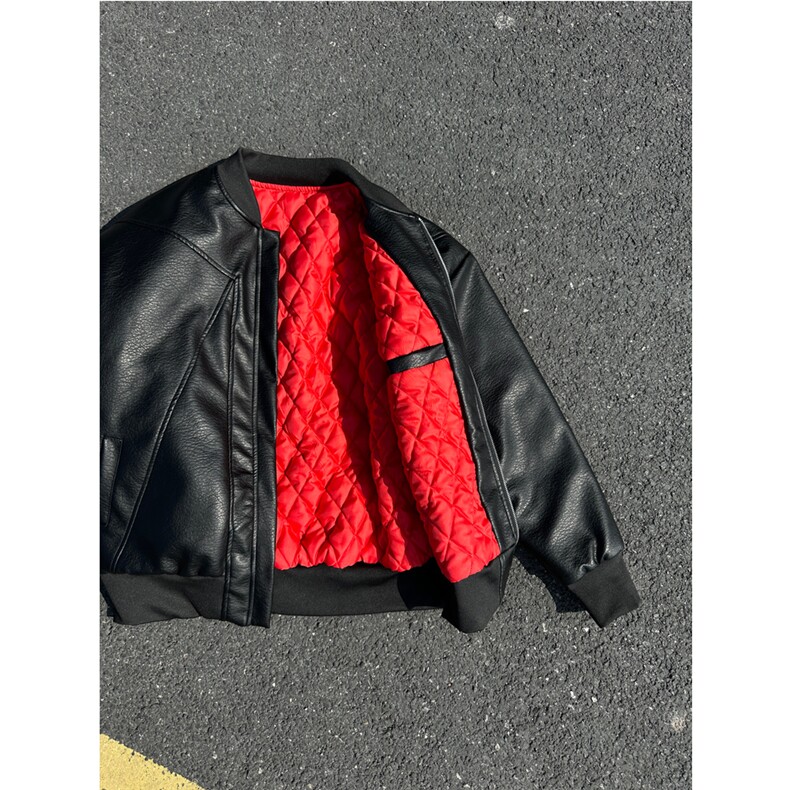图加棉加厚立领棉衣男士潮流结构设计感棒球服棉服外套P80,男装棉衣,电商C306-1