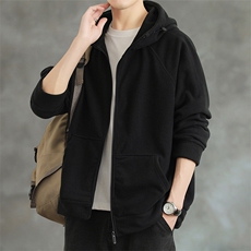 双面奥粒绒400克加绒加厚连帽冬季卫衣男0905-P465XL-8XLP52，男装卫衣，星座210-1