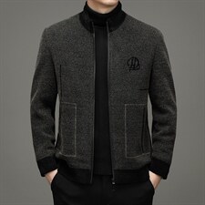 毛呢外套男士秋冬夹克男呢子外套男士单西男宽松休闲ZG2812-P285，男装夹克，电商B212（原钱塘6029）