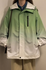 1中性山系防水冲锋衣渐变色夹克男：聚酯纤维JK77088P85控128，女装短外套，星座226-2