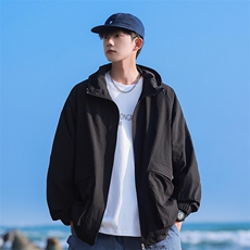 防晒服男款夏季薄款户外透气宽松防晒衣男F0668-P55，男装夹克，星座308B-2